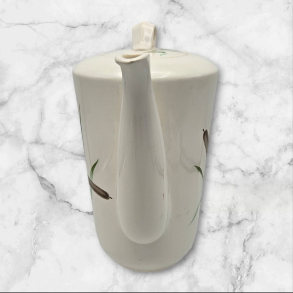 MCM Vintage Homer Laughlin China Cattail Coffee Pot Debutante September's Song - Picture 2 of 11